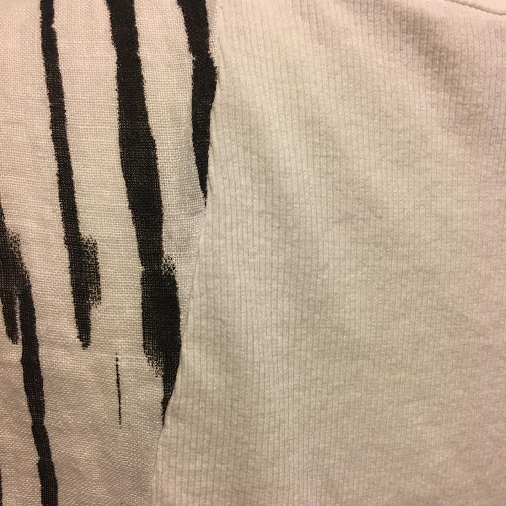 Inizio linen asymmetric sleeveless top black white stripe m - Picture 5 of 7